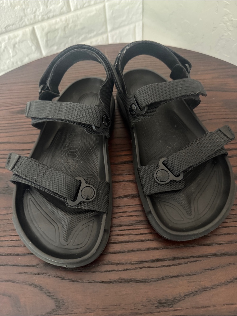 Birkenstock Kalahari Women’s Birko-Flor Black Adjustable Strap Sandals